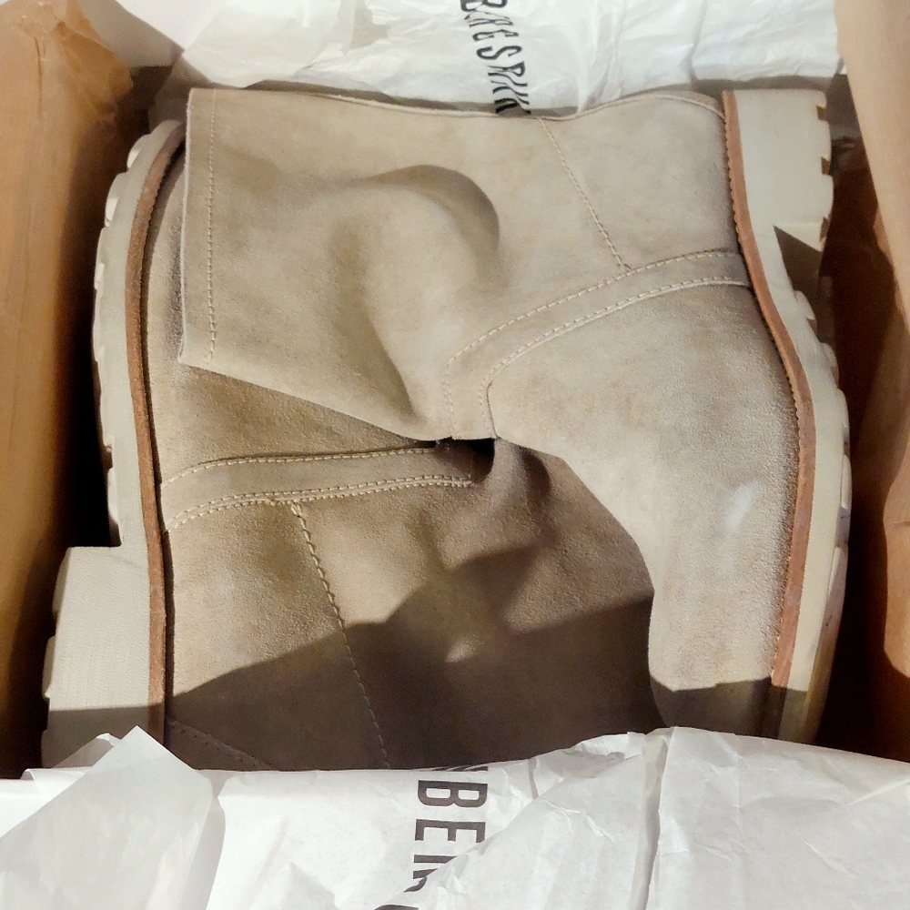 Bikkembergs sand split leather ankle boots, EU41, EUC